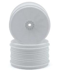 DE Racing Speedline PLUS 2.4 1/10 Buggy Rear Wheel (2) (White) w/12mm Hex (RB6/ZX6)