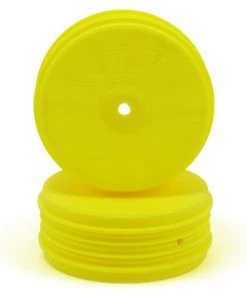 DE Racing Speedline PLUS 2.4 1/10 Buggy Front Wheel (2) (22 2.0) (Yellow) w/10mm Hex