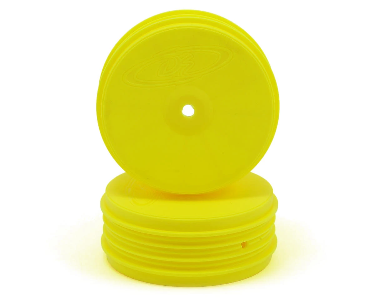DE Racing Speedline PLUS 2.4 1/10 Buggy Front Wheel (2) (22 2.0) (Yellow) w/10mm Hex 3 DE Racing Speedline PLUS 2.4 1/10 Buggy Front Wheel (2) (22 2.0) (Yellow) w/10mm Hex
