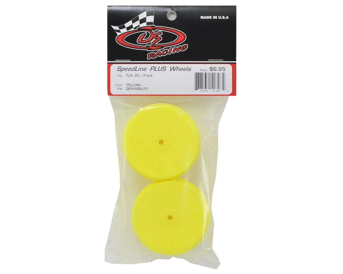 DE Racing Speedline PLUS 2.4 1/10 Buggy Front Wheel (2) (22 2.0) (Yellow) w/10mm Hex 5 DE Racing Speedline PLUS 2.4 1/10 Buggy Front Wheel (2) (22 2.0) (Yellow) w/10mm Hex - Image 3