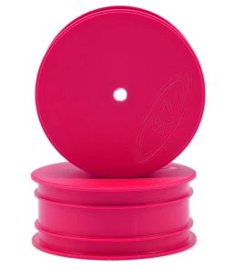 DE Racing 10mm Hex "Speedline" 2.2 1/10 Buggy Front Wheel (2) (TLR 22) (Pink)