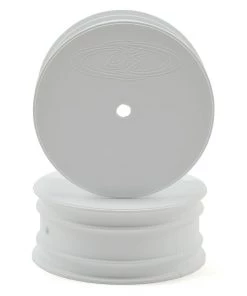 DE Racing 10mm Hex "Speedline" 2.2 1/10 Buggy Front Wheel (2) (TLR 22) (White)