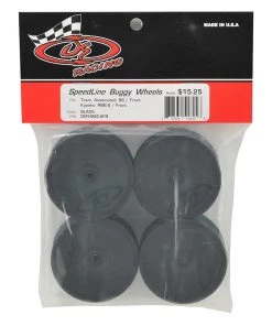 DE Racing 12mm Hex "Speedline" 2.2 1/10 Buggy Front Wheels (4) (B6/RB6) (Black) -DE Racing Official Shop der sb4 afb 2