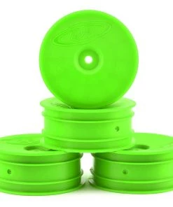 DE Racing 12mm Hex "Speedline" 2.2 1/10 Buggy Front Wheels (4) (B6/RB6) (Green)