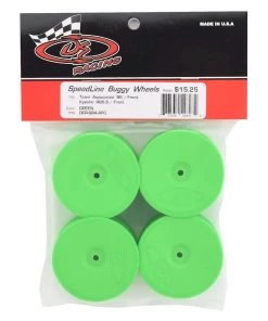DE Racing 12mm Hex "Speedline" 2.2 1/10 Buggy Front Wheels (4) (B6/RB6) (Green) -DE Racing Official Shop der sb4 afg 2