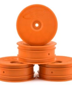 DE Racing 12mm Hex "Speedline" 2.2 1/10 Buggy Front Wheels (4) (B6/RB6) (Orange)