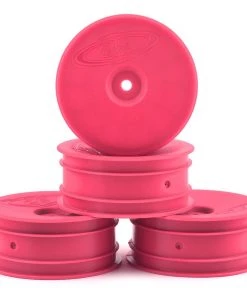 DE Racing 12mm Hex "Speedline" 2.2 1/10 Buggy Front Wheels (4) (B6/RB6) (Pink)