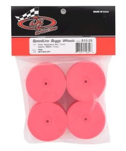 DE Racing 12mm Hex "Speedline" 2.2 1/10 Buggy Front Wheels (4) (B6/RB6) (Pink) -DE Racing Official Shop der sb4 afp 2