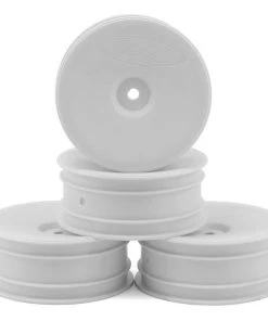 DE Racing 12mm Hex "Speedline" 2.2 1/10 Buggy Front Wheels (4) (B6/RB6) (White)