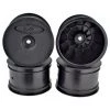 DE Racing Speedline 2.2 1/10 Buggy Rear Wheels (4) (B6/B74/22/22-4) (Black) w/12mm Hex -DE Racing Official Shop der sb4 arb