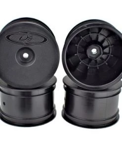 DE Racing Speedline 2.2 1/10 Buggy Rear Wheels (4) (B6/B74/22/22-4) (Black) w/12mm Hex