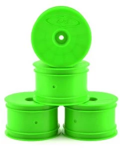 DE Racing Speedline 2.2 1/10 Buggy Rear Wheels (4) (B6/B74/22/22-4) (Green) w/12mm Hex