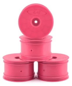 DE Racing Speedline 2.2 1/10 Buggy Rear Wheels (4) (B6/B74/22/22-4) (Pink) w/12mm Hex