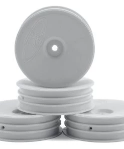 DE Racing Speedline Slim 2.2 2WD Buggy Front Wheel (White) (4) (B6/RB6) w/12mm Hex