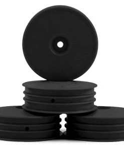 DE Racing Speedline Slim 2.2 2WD Buggy Front Wheel (Black) (4) (22 4.0) w/12mm Hex