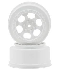 DE Racing 12mm Hex "Trinidad" Short Course Wheels (White) (2) (22SCT/TEN-SCTE)