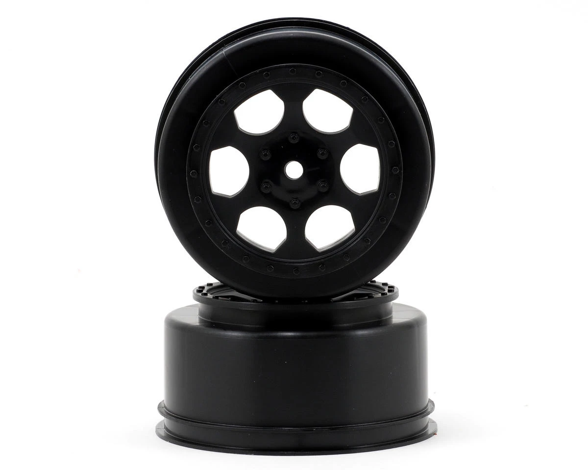 DE Racing 15mm Hex "Trinidad" Short Course Wheels (Black) (2) (DESC210/410) 3 DE Racing 15mm Hex "Trinidad" Short Course Wheels (Black) (2) (DESC210/410)