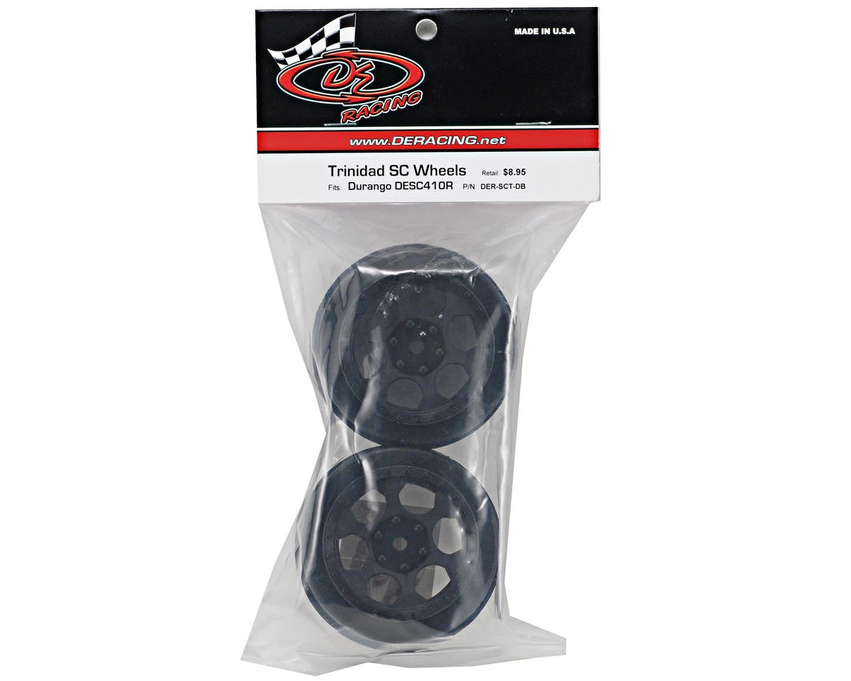 DE Racing 15mm Hex "Trinidad" Short Course Wheels (Black) (2) (DESC210/410) 4 DE Racing 15mm Hex "Trinidad" Short Course Wheels (Black) (2) (DESC210/410) - Image 2