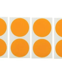 DE Racing Speedway Mud Plug Sticker Disks (Orange) (8)