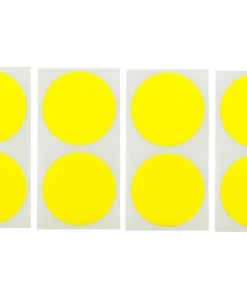 DE Racing Speedway Mud Plug Sticker Disks (Yellow) (8)