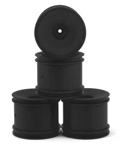 DE Racing 12mm Hex "Speedline" 2.2" 1/10 Stadium Truck Wheel (Black) (4) (T4.2)