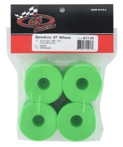 DE Racing 12mm Hex "Speedline" 2.2" 1/10 Stadium Truck Wheel (Green) (4) (T4.2) -DE Racing Official Shop der ss4 ag 2