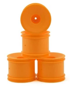 DE Racing 12mm Hex "Speedline" 2.2" 1/10 Stadium Truck Wheel (Orange) (4) (T4.2)
