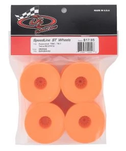 DE Racing 12mm Hex "Speedline" 2.2" 1/10 Stadium Truck Wheel (Orange) (4) (T4.2) -DE Racing Official Shop der ss4 ao 2