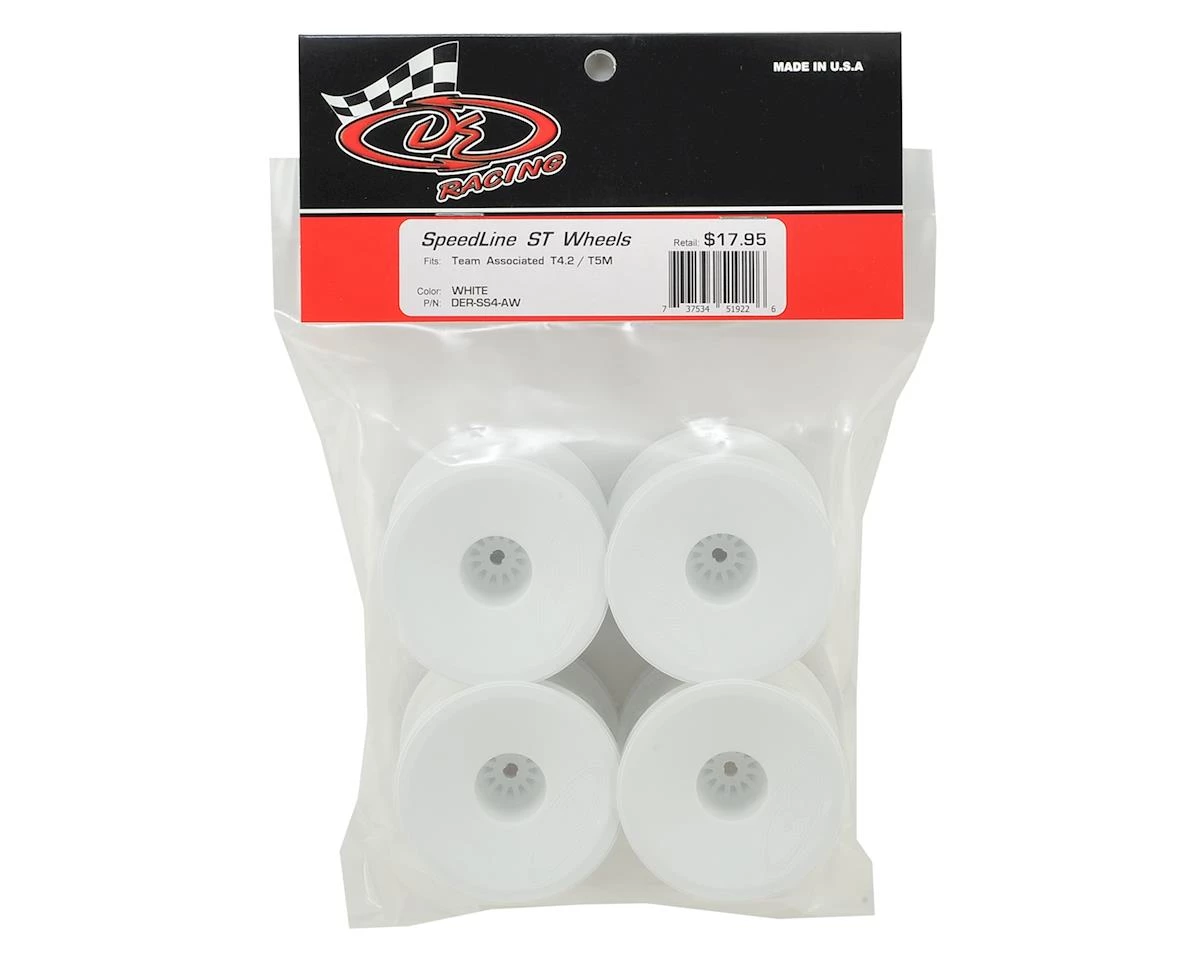 DE Racing 12mm Hex "Speedline" 2.2" 1/10 Stadium Truck Wheel (White) (4) (T4.2) 5 DE Racing 12mm Hex "Speedline" 2.2" 1/10 Stadium Truck Wheel (White) (4) (T4.2) - Image 3