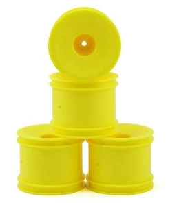 DE Racing 12mm Hex "Speedline" 2.2" 1/10 Stadium Truck Wheel (Yellow) (4) (T4.2)