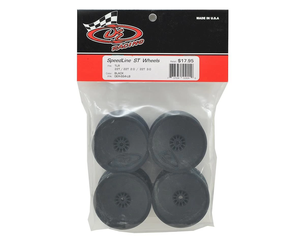 DE Racing 12mm Hex "Speedline" 2.2" 1/10 Stadium Truck Wheel (4) (22T) (Black) 5 DE Racing 12mm Hex "Speedline" 2.2" 1/10 Stadium Truck Wheel (4) (22T) (Black) - Image 3