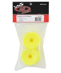 DE Racing Speedline 2.2 1/10 Stadium Truck Wheel (2) (RT6/RT5) (Yellow) w/12mm Hex -DE Racing Official Shop der sst ky 2