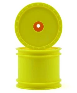 DE Racing 12mm Hex "Borrego" 2.2" 1/10 Stadium Truck Wheel (2) (T4) (Yellow)