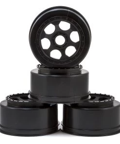 DE Racing 17mm Hex "Trinidad" Short Course Wheels (Black) (4) (SC8/Senton)