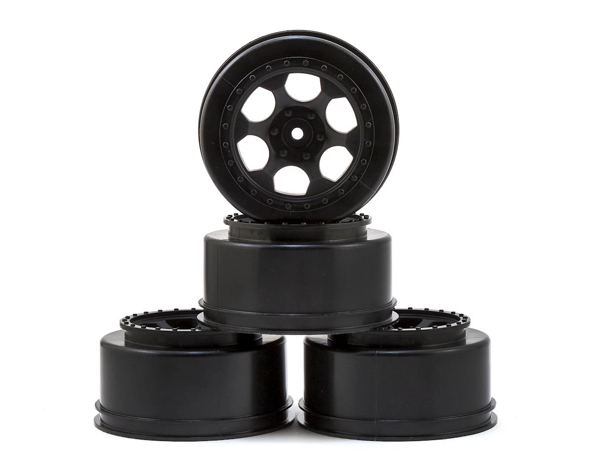 DE Racing Trinidad Short Course Wheels w/3mm Offset (Black) (4) (SC5M) w/12mm Hex 3 DE Racing Trinidad Short Course Wheels w/3mm Offset (Black) (4) (SC5M) w/12mm Hex