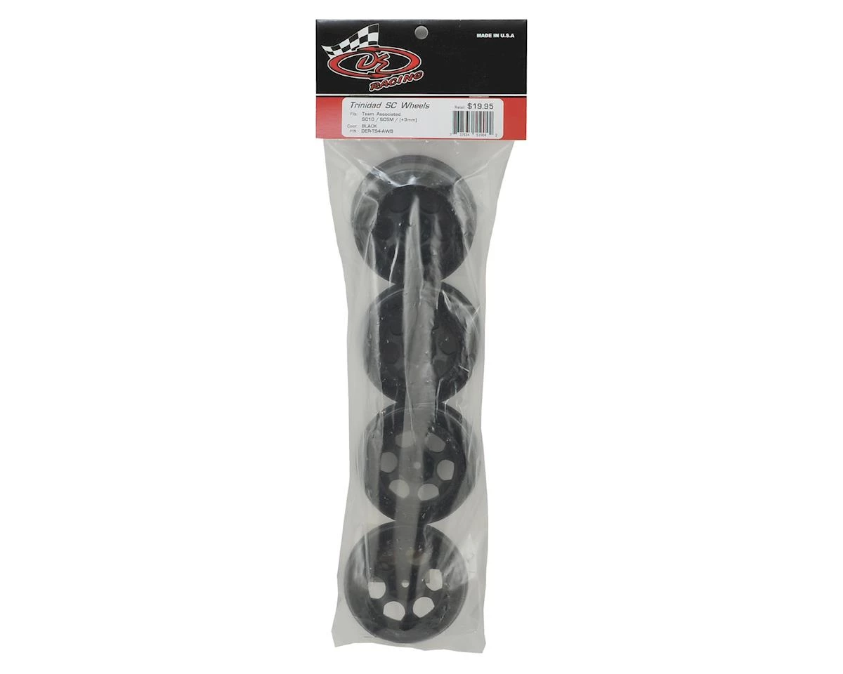DE Racing Trinidad Short Course Wheels w/3mm Offset (Black) (4) (SC5M) w/12mm Hex 5 DE Racing Trinidad Short Course Wheels w/3mm Offset (Black) (4) (SC5M) w/12mm Hex - Image 3