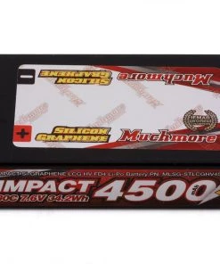 Muchmore Impact 2S Silicon Graphene LCG HV Shorty LiPo Battery Pack w/5mm Bullets (7.6V/4500mAh)