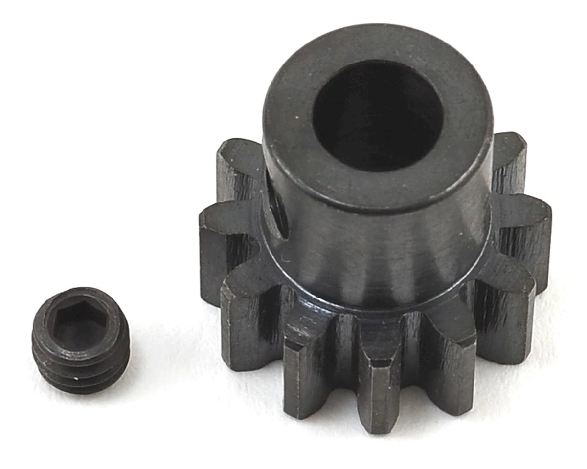 Muchmore Hardened Steel Mod 1 Pinion Gear w/5mm Bore (12T) 3 Muchmore Hardened Steel Mod 1 Pinion Gear w/5mm Bore (12T)