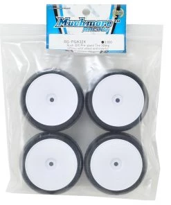 Muchmore Rush Pre-Glued Touring Car Tire (4) (32 Shore) -DE Racing Official Shop mmrrs pga32x 2